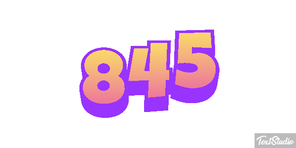 845 Текстовый эффект
