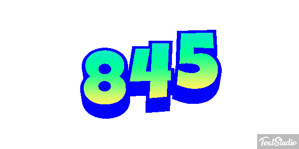 845 Текстовый эффект