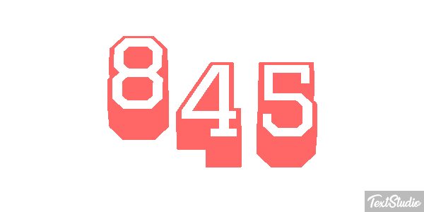 845 Текстовый эффект
