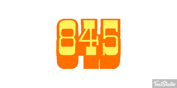 845 Текстовый эффект