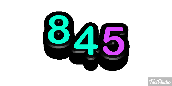 845 Текстовый эффект