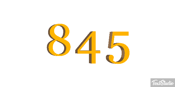 845 Текстовый эффект