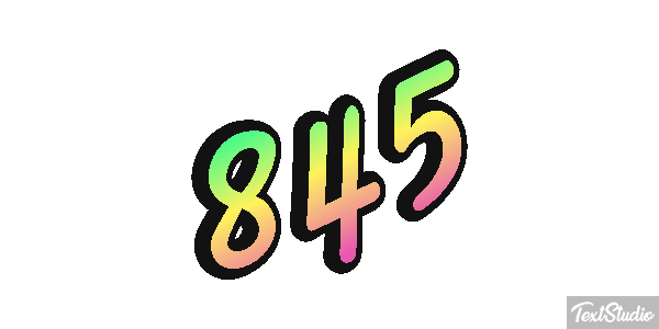 845 Текстовый эффект