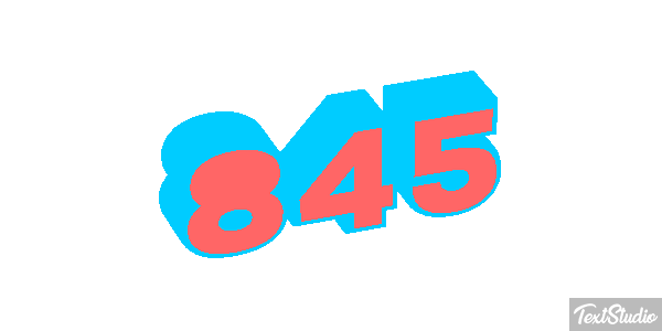 845 Текстовый эффект