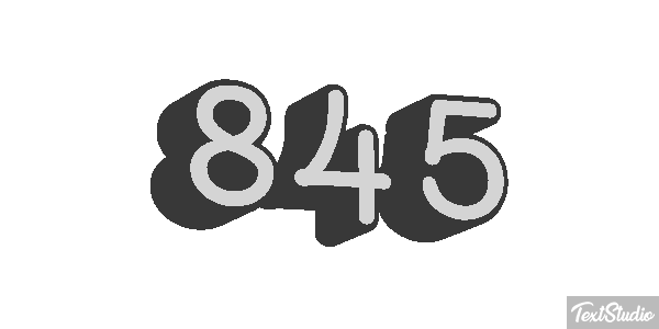 845 Текстовый эффект