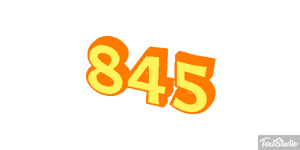 845 Текстовый эффект