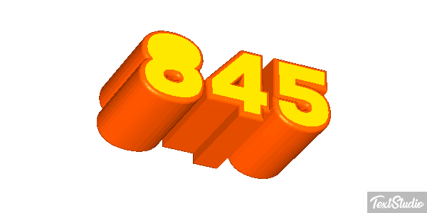 845 Текстовый эффект