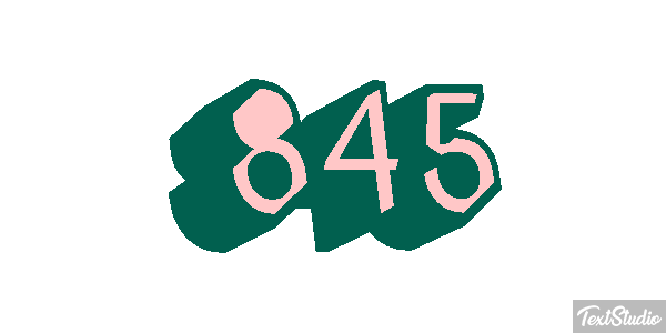 845 Текстовый эффект