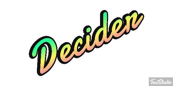 Décider Effet de texte