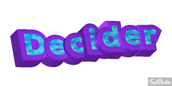 Décider Effet de texte