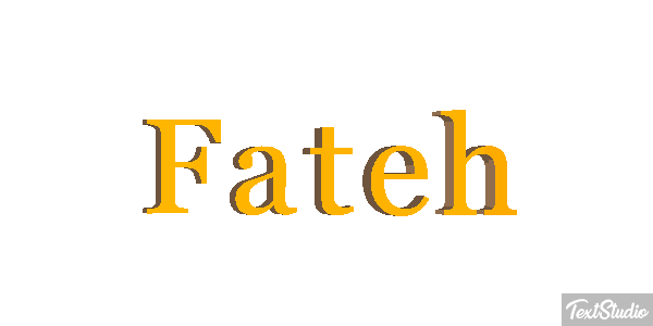 Fateh Effetto testo