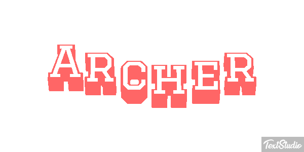 Archer Effet de texte