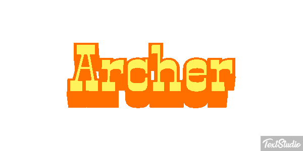 Archer Effet de texte