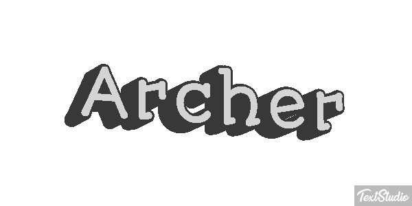 Archer Effet de texte
