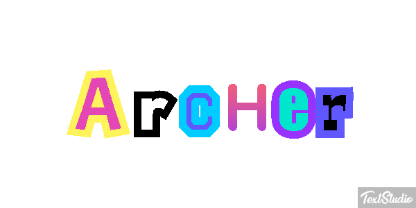 Archer Effet de texte