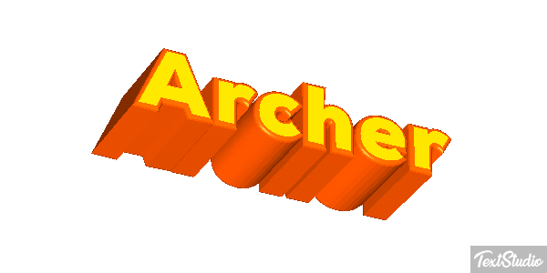 Archer Effet de texte