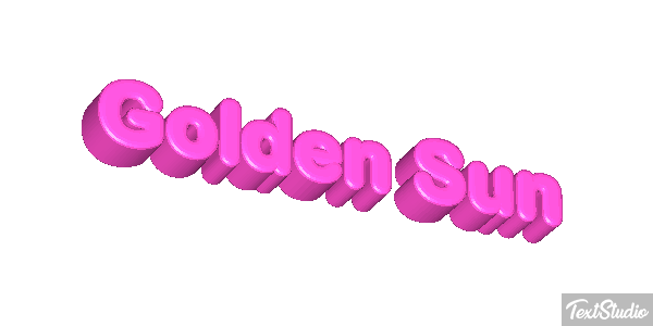 Golden Sun Текстовый эффект