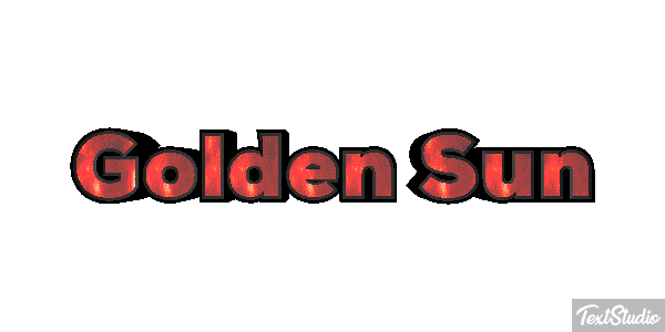 Golden Sun Текстовый эффект