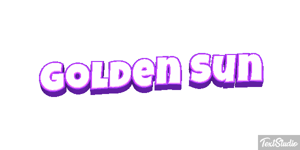 Golden Sun Текстовый эффект