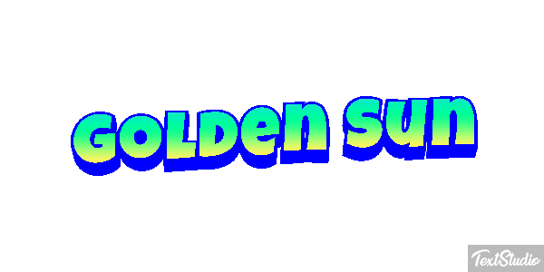 Golden Sun Текстовый эффект