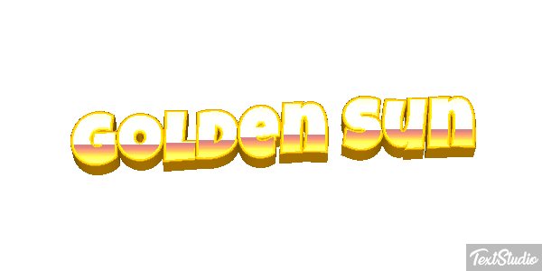 Golden Sun Текстовый эффект