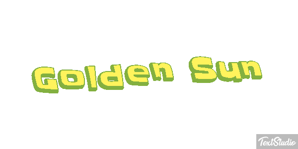 Golden Sun Текстовый эффект