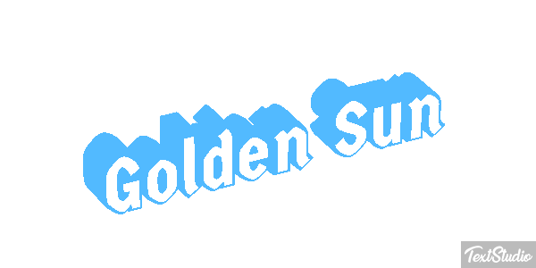 Golden Sun Текстовый эффект