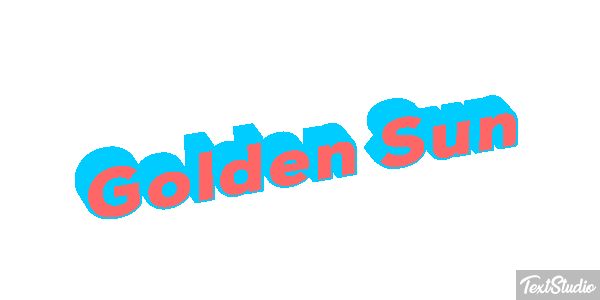 Golden Sun Текстовый эффект