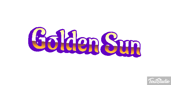 Golden Sun Текстовый эффект