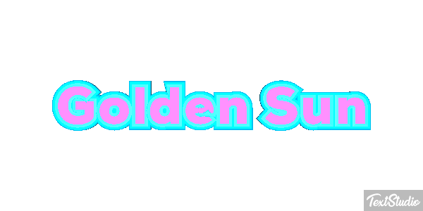 Golden Sun Текстовый эффект
