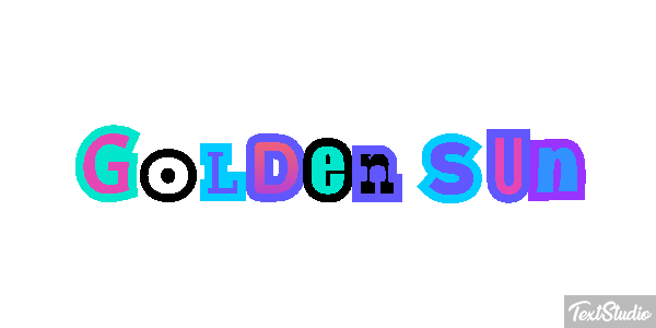 Golden Sun Текстовый эффект