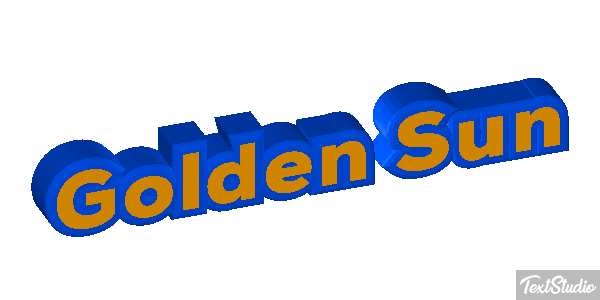 Golden Sun Текстовый эффект