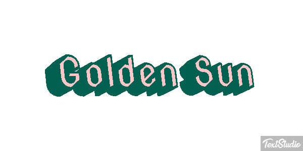 Golden Sun Текстовый эффект