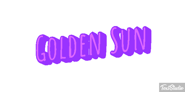 Golden Sun Текстовый эффект