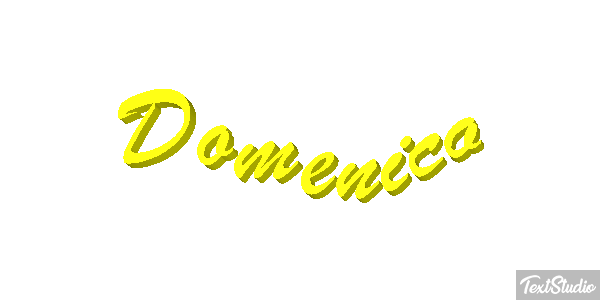Domenico Text effect