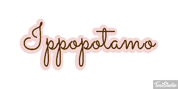 Ippopotamo Effetto testo