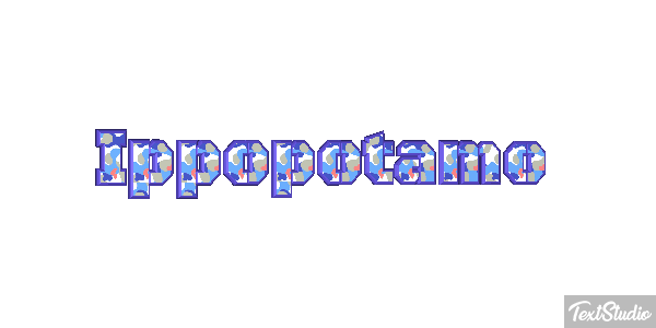 Ippopotamo Effetto testo