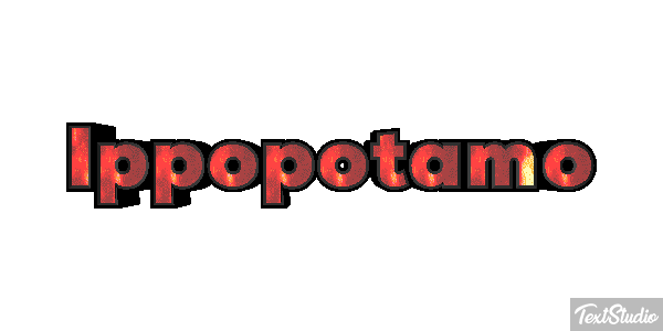 Ippopotamo Effetto testo