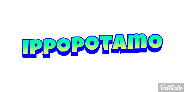Ippopotamo Effetto testo