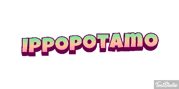 Ippopotamo Effetto testo