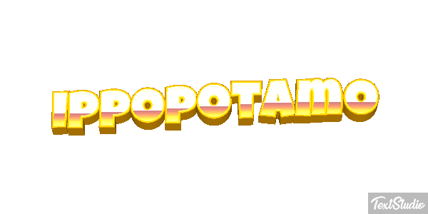 Ippopotamo Effetto testo