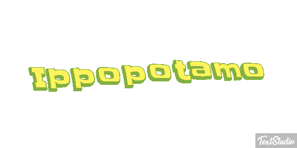 Ippopotamo Effetto testo