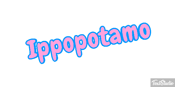 Ippopotamo Effetto testo