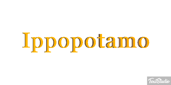 Ippopotamo Effetto testo