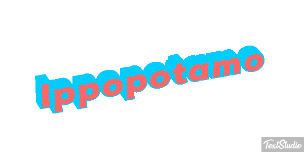 Ippopotamo Effetto testo