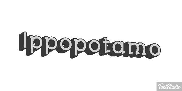 Ippopotamo Effetto testo
