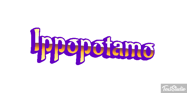 Ippopotamo Effetto testo