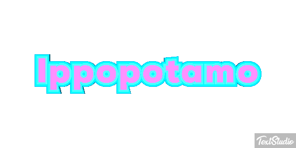 Ippopotamo Effetto testo