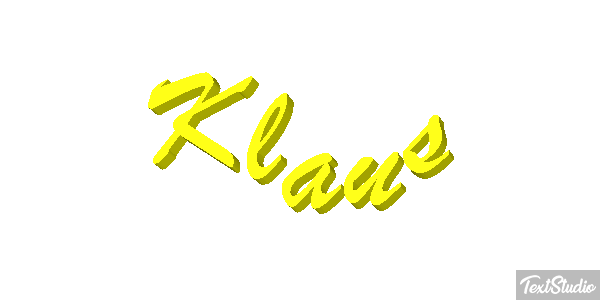 Klaus Текстовый эффект