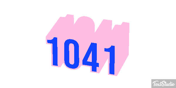 1041 Text effect